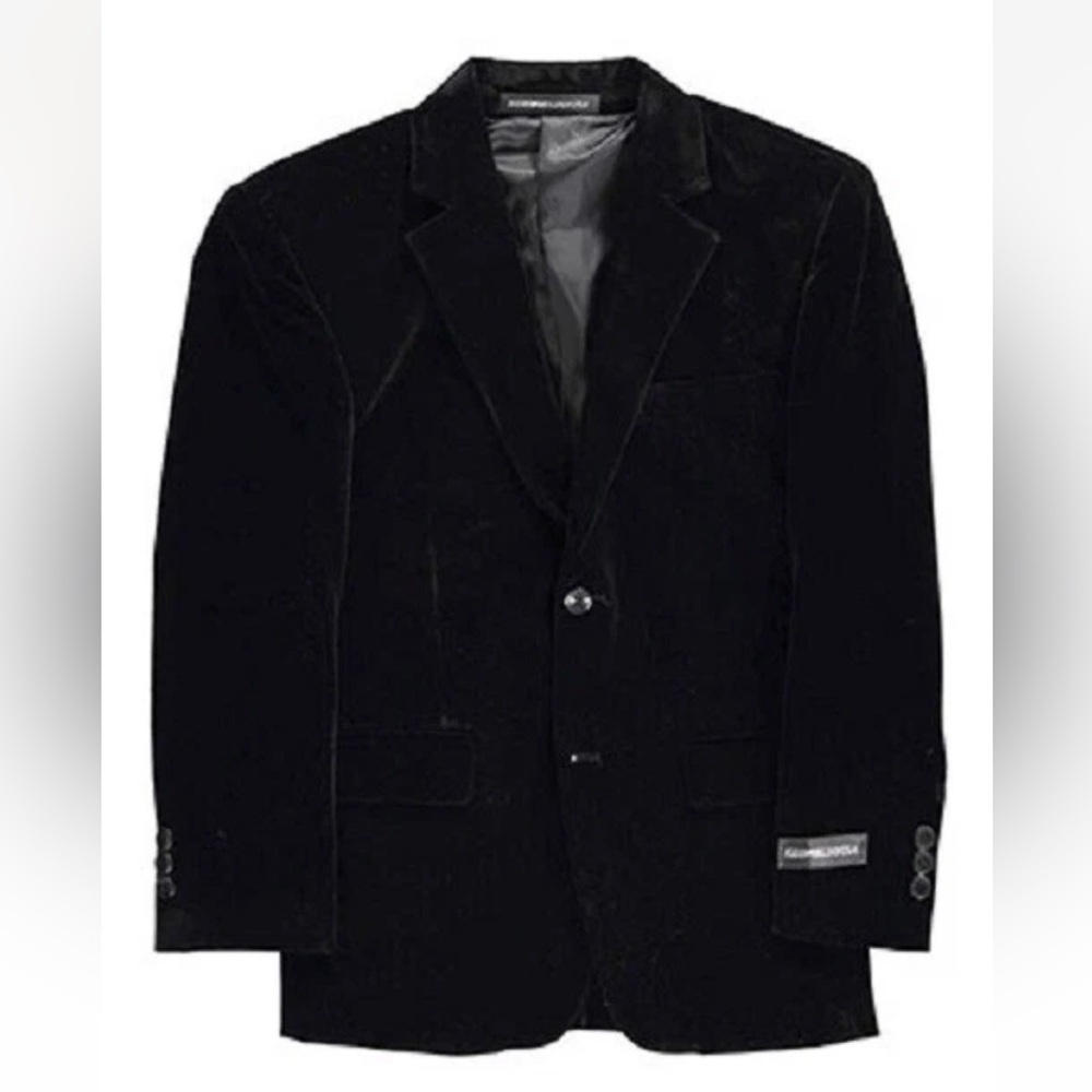 {preloved} Boy’s Classic Black Velvet Blazer